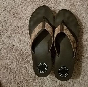 Coach wedge sandals